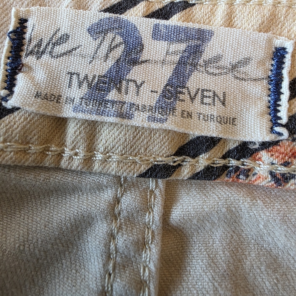 Free People Multicolor Patterned Flare Jeans - Picture 7 of 10